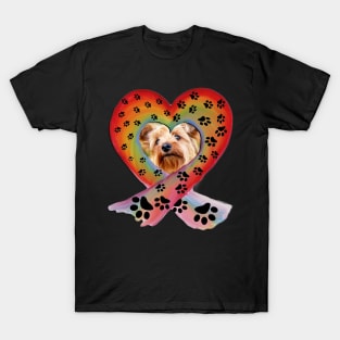 Yorkie Lover Shirt Graphic Dog Art Yorkshire Terrier Gift T-Shirt